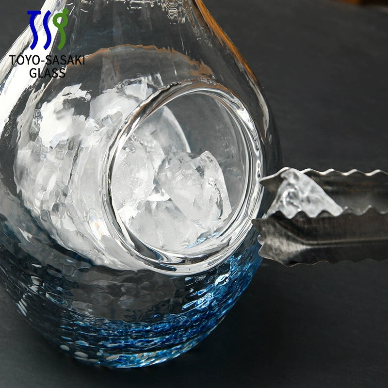 Cold Sake Set Japanese Glass Flagon & Cups – Sapphire Wave