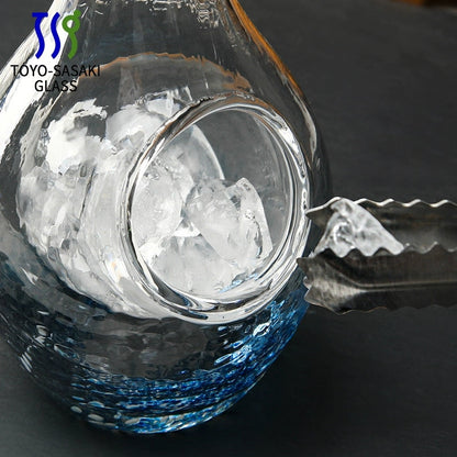 Cold Sake Set Japanese Glass Flagon & Cups – Sapphire Wave