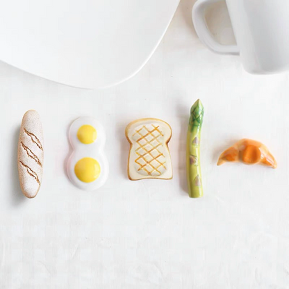 Chopstick Rest – Mino Ware Ceramic Food-Shaped Japanese Decor