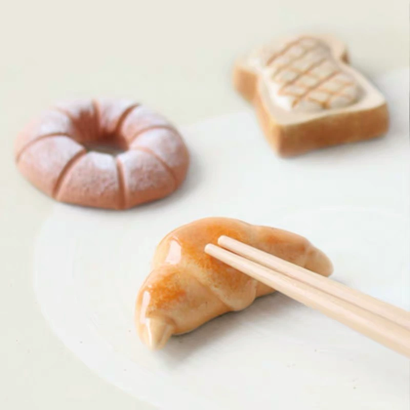 Chopstick Rest – Mino Ware Ceramic Food-Shaped Japanese Decor