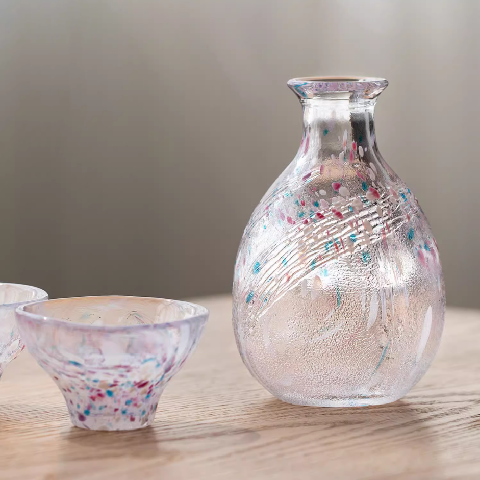 Sake Set Glass – Seasonal Handcrafted Flagon & Cup Collection