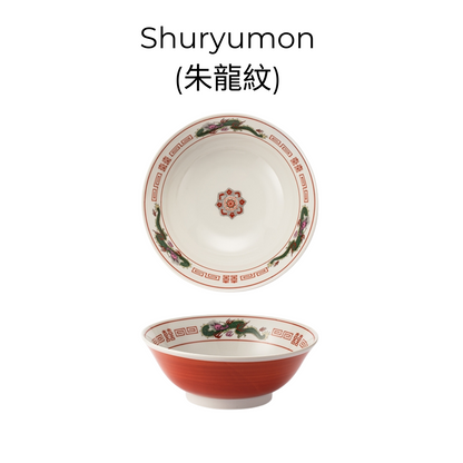 Japanese Ramen Bowl – Mino Ware Dragon & Phoenix Ceramic