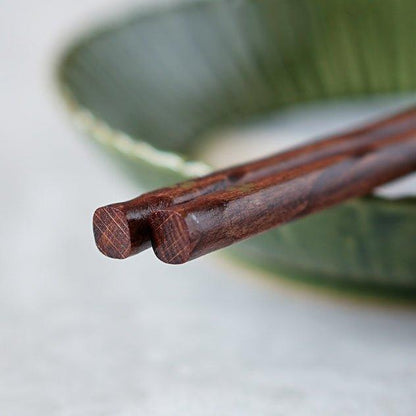 Wooden Chopsticks Set Golden Sakura Japanese 5 Pairs Gift