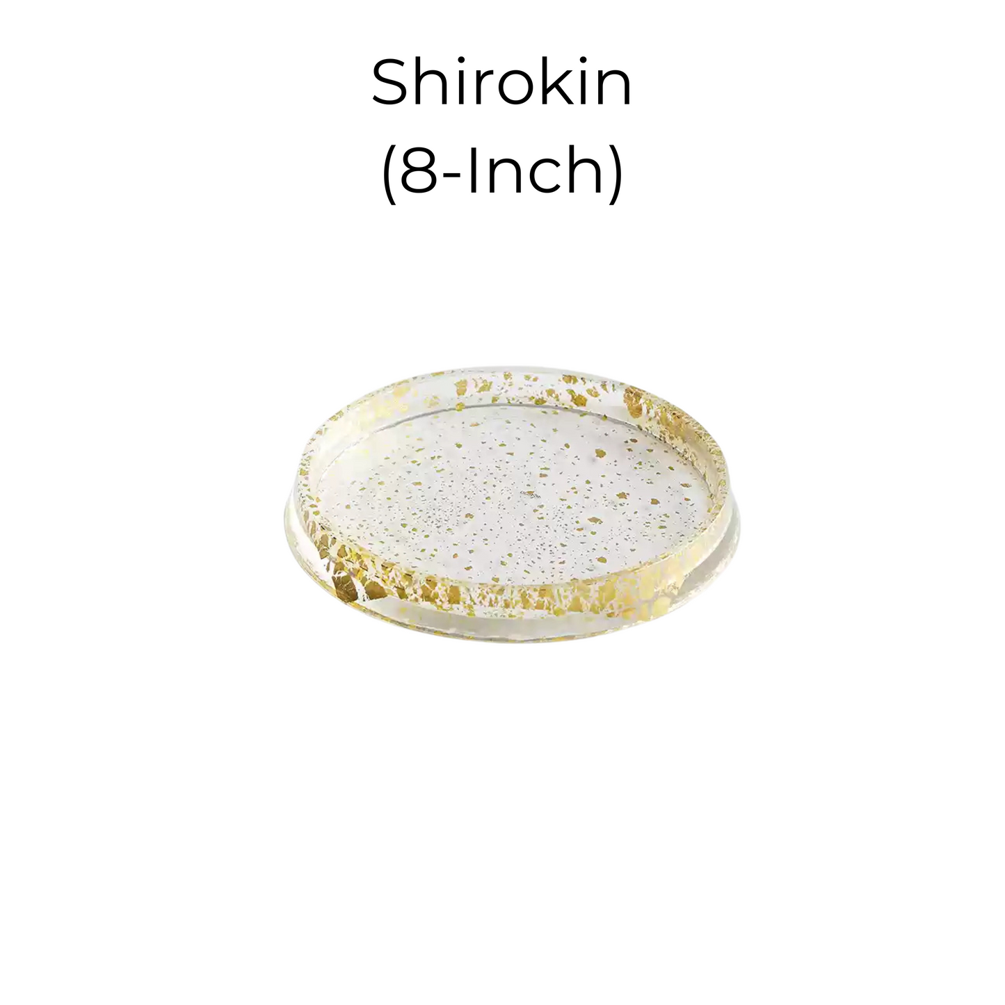 Gold Leaf Glass Plate – Handblown Shirokin & Akakin Dining Plate