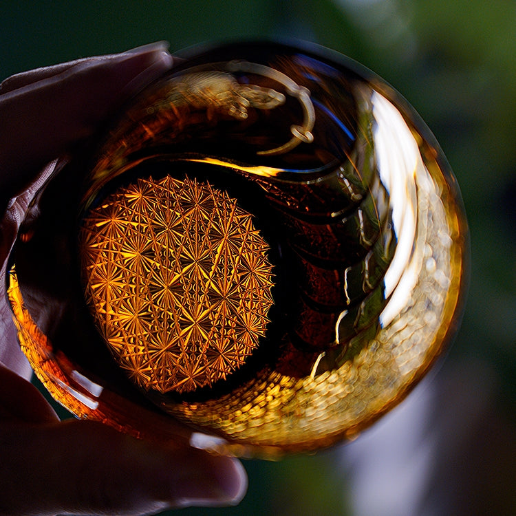 Whiskey Glass Edo Kiriko Raijin Thunder God | Hand-Cut Crystal