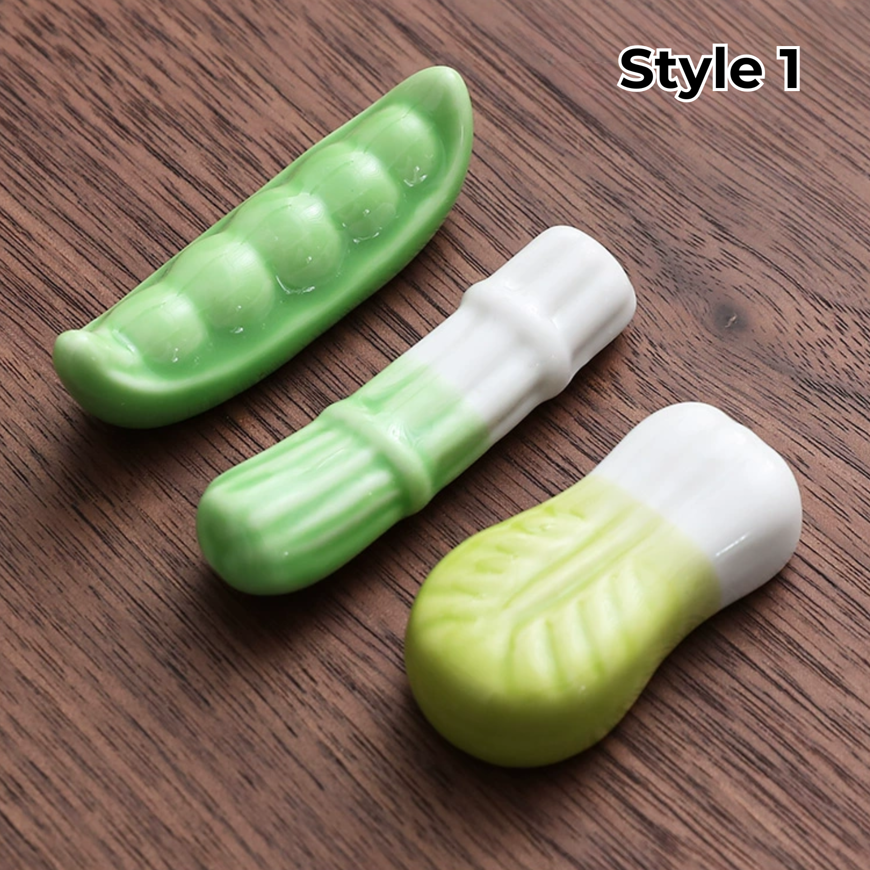 Chopstick Rest Ceramic Handcrafted Animal Fruit Design Japanese Table Decor Set of 3 Cute Chopstick Holder