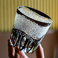 Whiskey Glass Edo Kiriko Kurokiku – Japanese Cut Crystal Tumbler Kiku-Tsunagi
