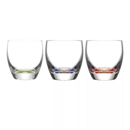 Sake Cup Set Japanese Gold Mt. Fuji Glass – Shochikubai 3pc
