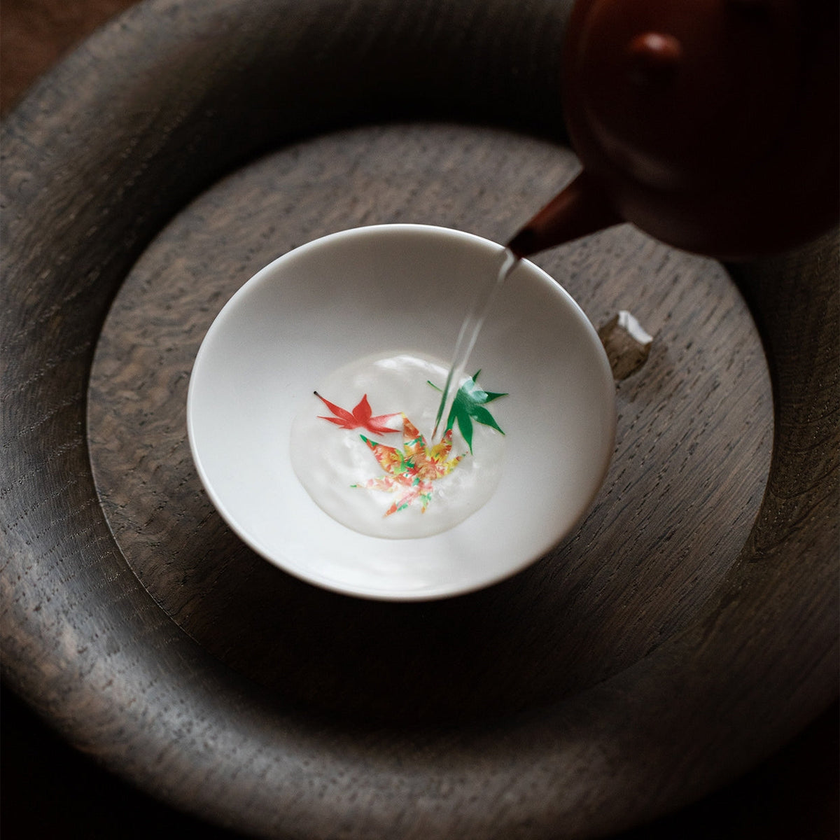 Color Changing Tea Cup Set | Mino Ware Sakura & Momiji
