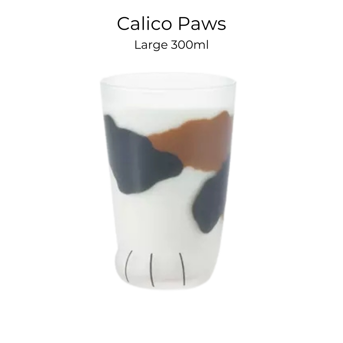 Cat Paw Glass Cup Japanese Neko Paw Print Drinking Glass Aderia Ishizuka Cute Cat Mug Made in Japan