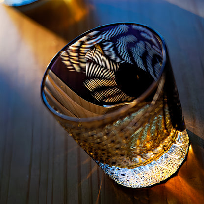 Whiskey Glass Murasaki Tora | Handcrafted Edo Kiriko Crystal