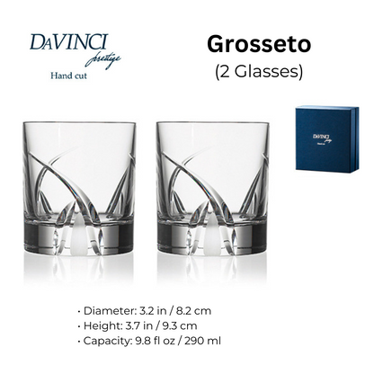 Whiskey Glasses Set Davinci Italian with Decanter – Made in Italy | Urban, Skultura, Touch & Grosseto