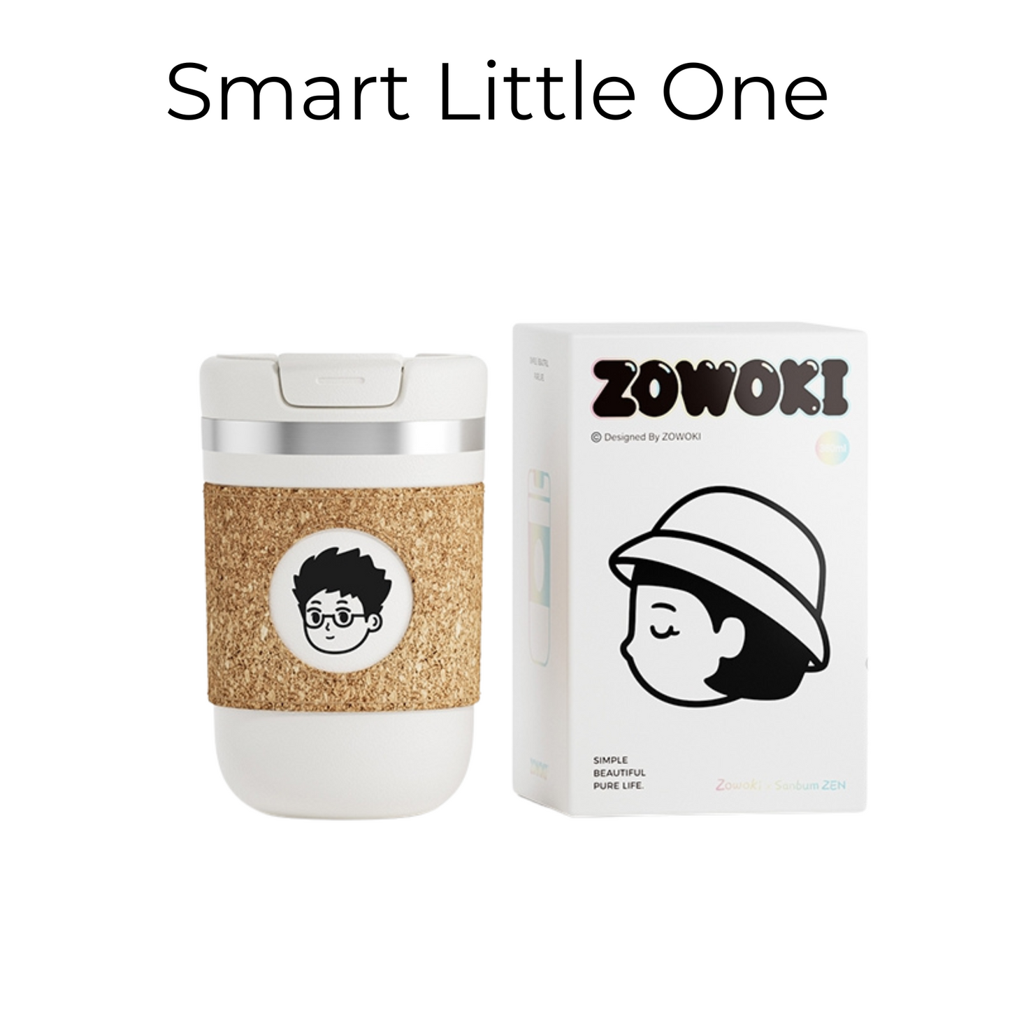 Travel Coffee Cup Stainless Steel | Leather Sleeve Tumbler