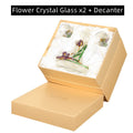 Flower Crystal Wine Glass x2 + Decanter (Gift Box)