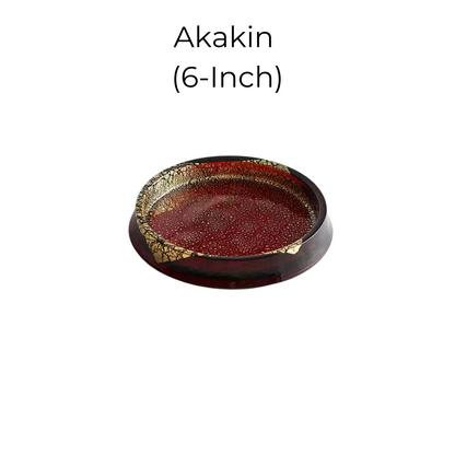 Gold Leaf Glass Plate – Handblown Shirokin & Akakin Dining Plate