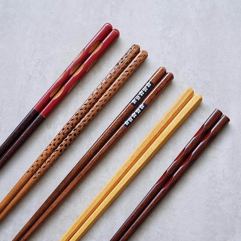 Japanese Wooden Chopsticks – Natural Wood Multi-Color Everyday