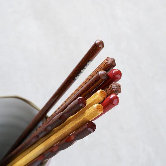 Japanese Wooden Chopsticks – Natural Wood Multi-Color Everyday
