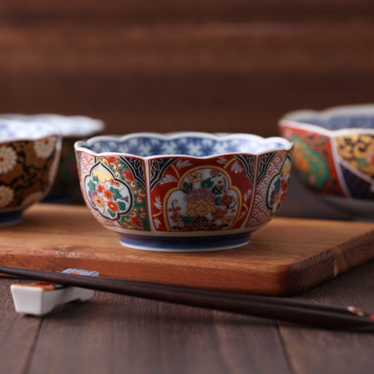 Bowl Set of 5 | Japanese Mino Ware Court Dyed Ceramic Dishwasher Safe