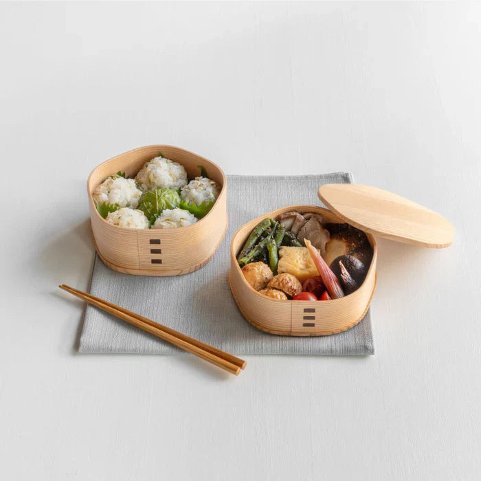 Bento Box Magewappa – Odate Akita Cedar Ume Blossom Handcrafted