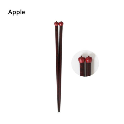 Japanese Chopsticks Fall Harvest Theme Pumpkin Mushroom Apple Design Kids and Adult Styles