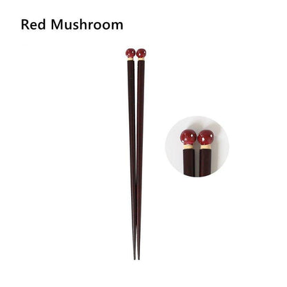 Japanese Chopsticks Fall Harvest Theme Pumpkin Mushroom Apple Design Kids and Adult Styles