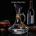 Wine Glasses Crystal Golden Vine Decanter Set Luxury Stemware