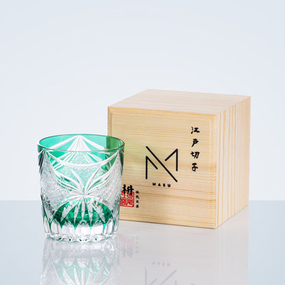 Whiskey Glass Edo Kiriko Lepidoptera – Japanese Cut Crystal Butterfly Tumbler