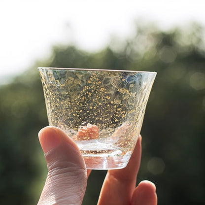 Japanese Sake Set with Ice Flagon | Gold Leaf Sapphire Galaxy