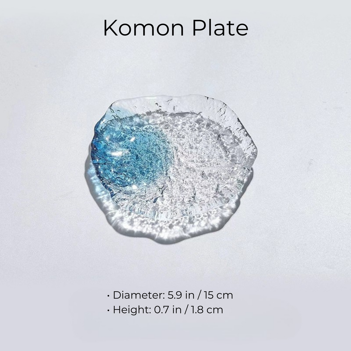 Japanese Glass Plate & Bowl Set – Seiro Pure Dew Tableware Collection