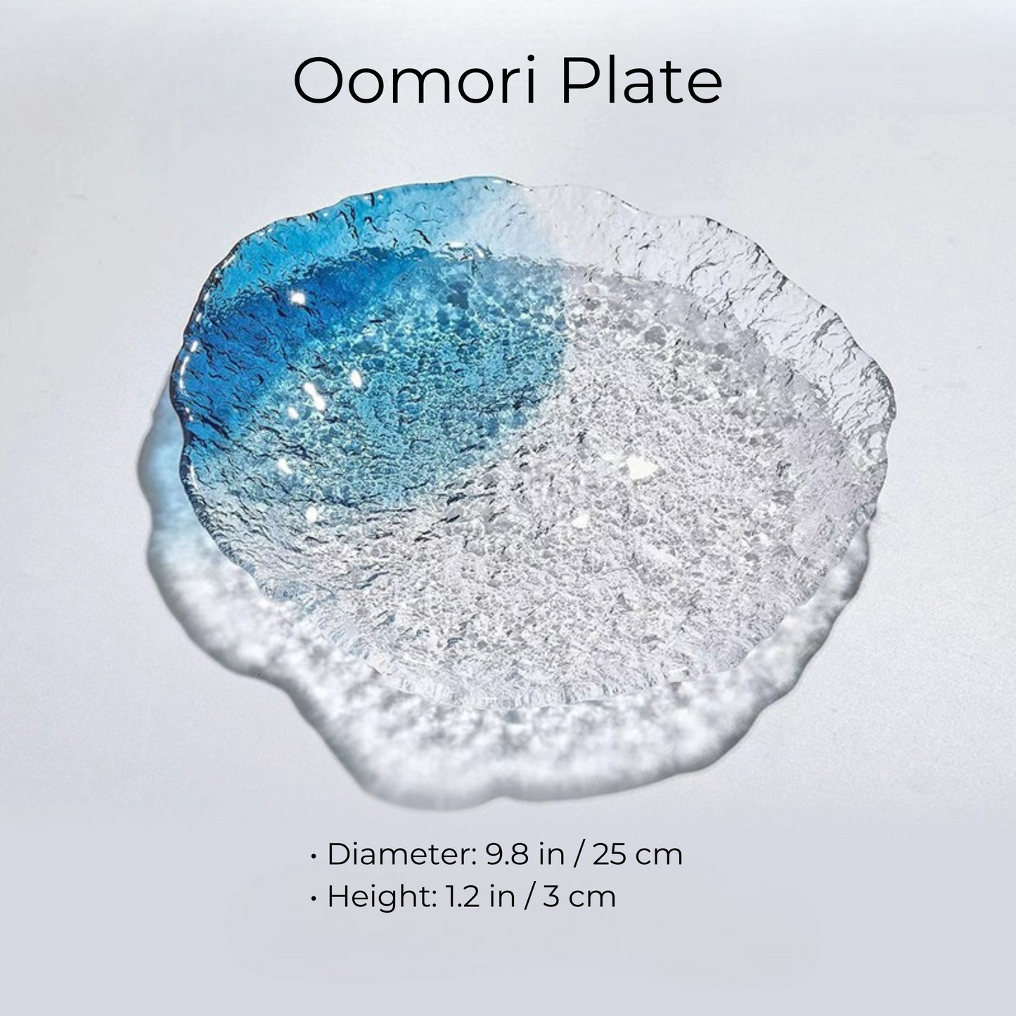 Japanese Glass Plate & Bowl Set – Seiro Pure Dew Tableware Collection