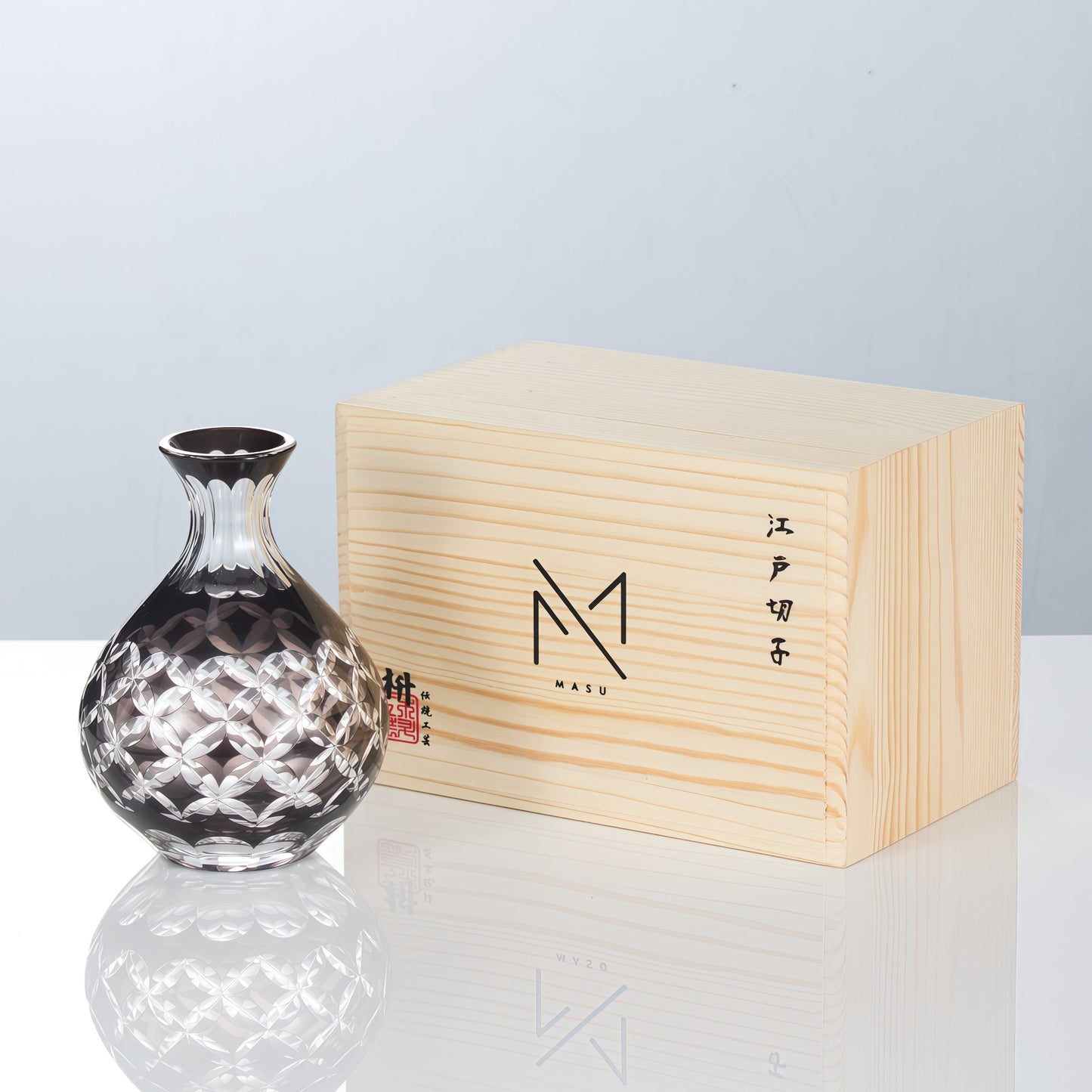 Sake Glass Set Edo Kiriko Gure – Japanese Hand-Cut Crystal Collection