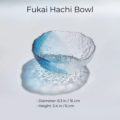 Japanese Glass Plate & Bowl Set – Seiro Pure Dew Tableware Collection