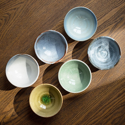 Tea Cup Set of 6 – Shino Ware Rokkyaku Handcrafted Ceramic