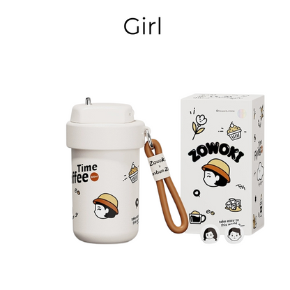 Insulated Thermos Ceramic Lined Stainless Steel | Cute Travel Mug