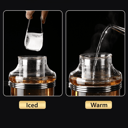 Glass Wine Dispenser Stand Gift Set Silver Gold Rose Straight Hourglass