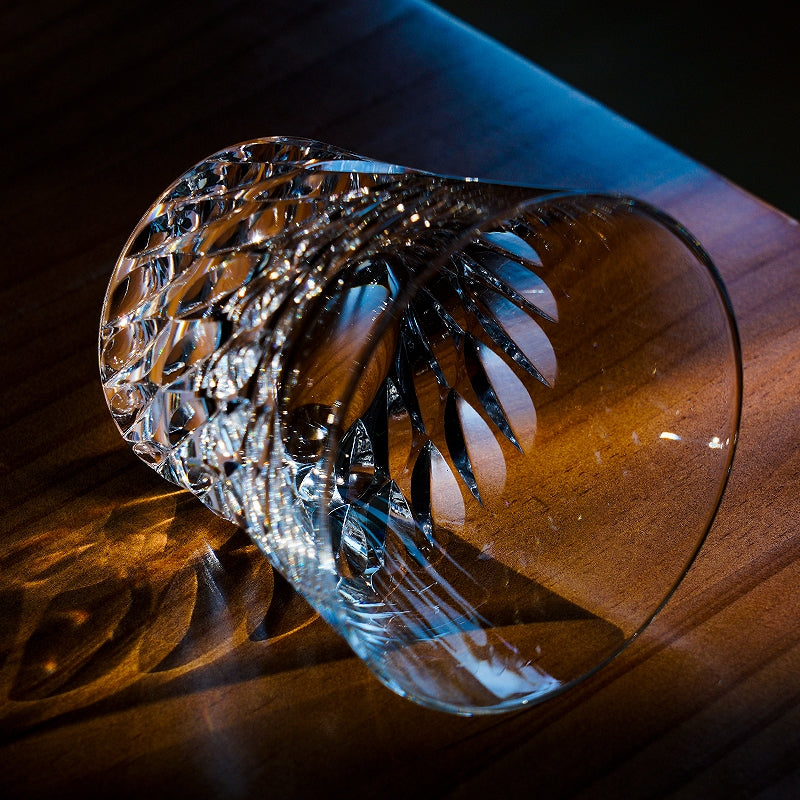 Whiskey Glass Tenshi no Tsubasa – Edo Kiriko Angel Wing Crystal