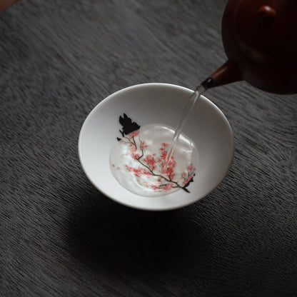 Color Changing Tea Cup Set | Mino Ware Sakura & Momiji