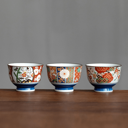 Tea Set | Japanese Imari Hasami Ware Teapot & 5 Cups Handcrafted Ceramic