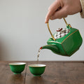 Japanese Ceramic Tea Set Jade Green | Zensho Teapot
