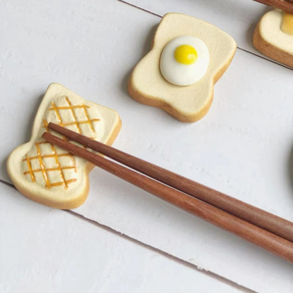 Chopstick Rest – Mino Ware Ceramic Food-Shaped Japanese Decor