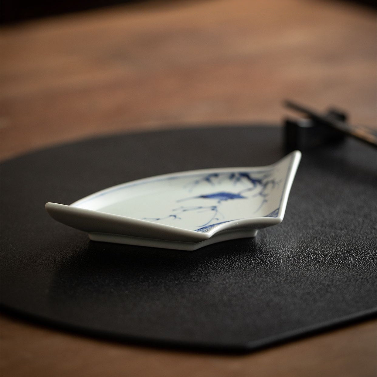 Japanese Ceramic Plate – Arita Ware Edanagi Blue Bird