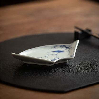 Japanese Ceramic Plate – Arita Ware Edanagi Blue Bird