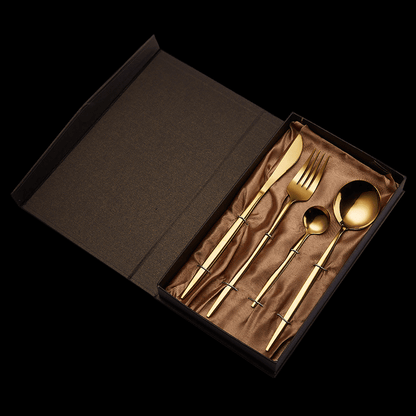 Flatware Gift Set Stainless Steel | Knife Fork Spoon Teaspoon