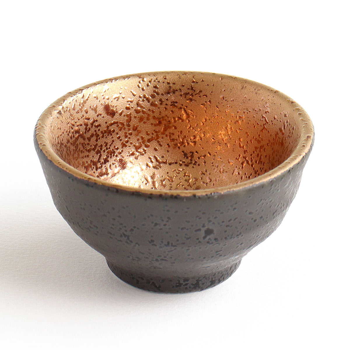 Japanese Sake Set – Kinsai Gold Interior Charcoal Wooden Box