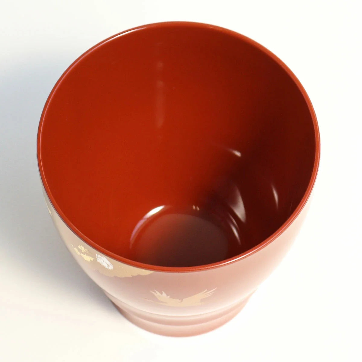 Japanese Lacquer Cup Set – Yamanaka Shikki Crane Goblet Pair