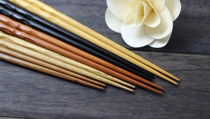 Wooden Chopsticks Set of 5 Pairs – Multi-Color with Gift Box