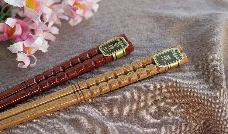 Wooden Chopsticks Set of 5 Pairs – Multi-Color with Gift Box