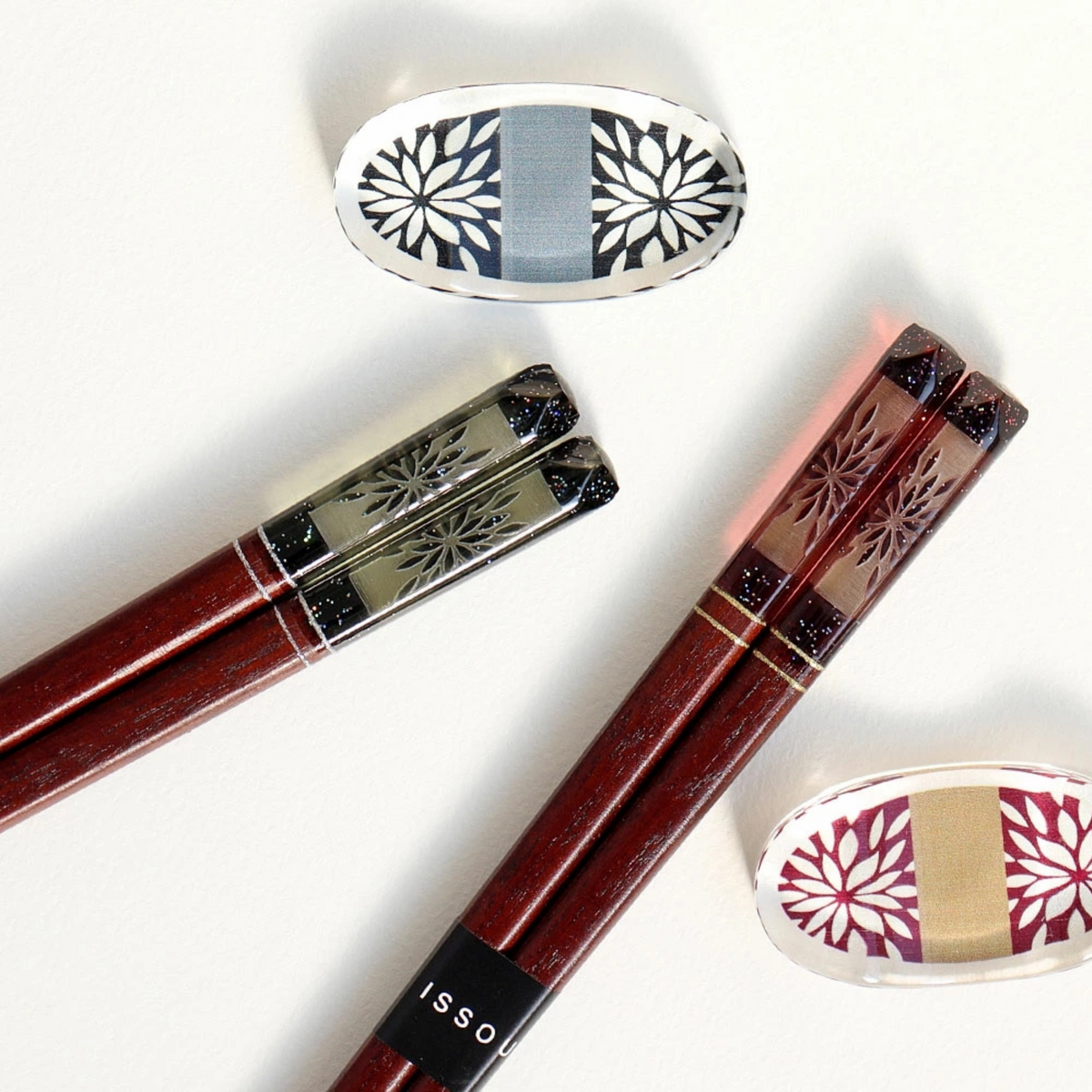 ISSOU Hanabi Wooden Chopsticks Wedding Gift His Hers Fireworks Box