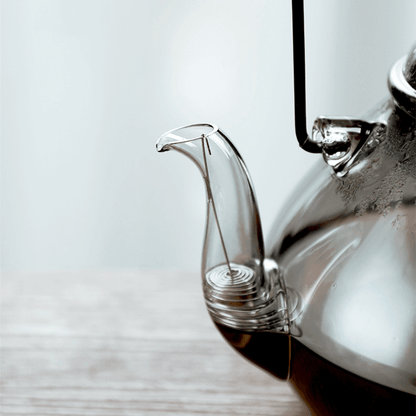 Glass Teapot Set | Wood Handle Japanese Tea Set with Cups