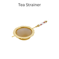 Japanese Tea Strainer Set | Porcelain Gold Floral Collection